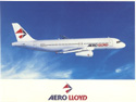 Karte Aero Lloyd Airbus A 320