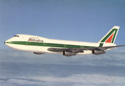 Karte Alitalia 747